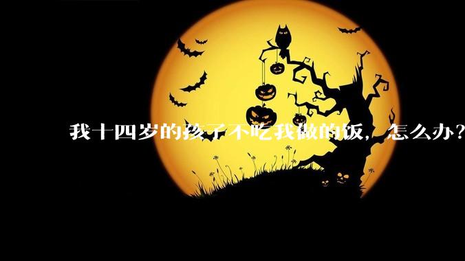 我十四岁的孩子不吃我做的饭，怎么办？